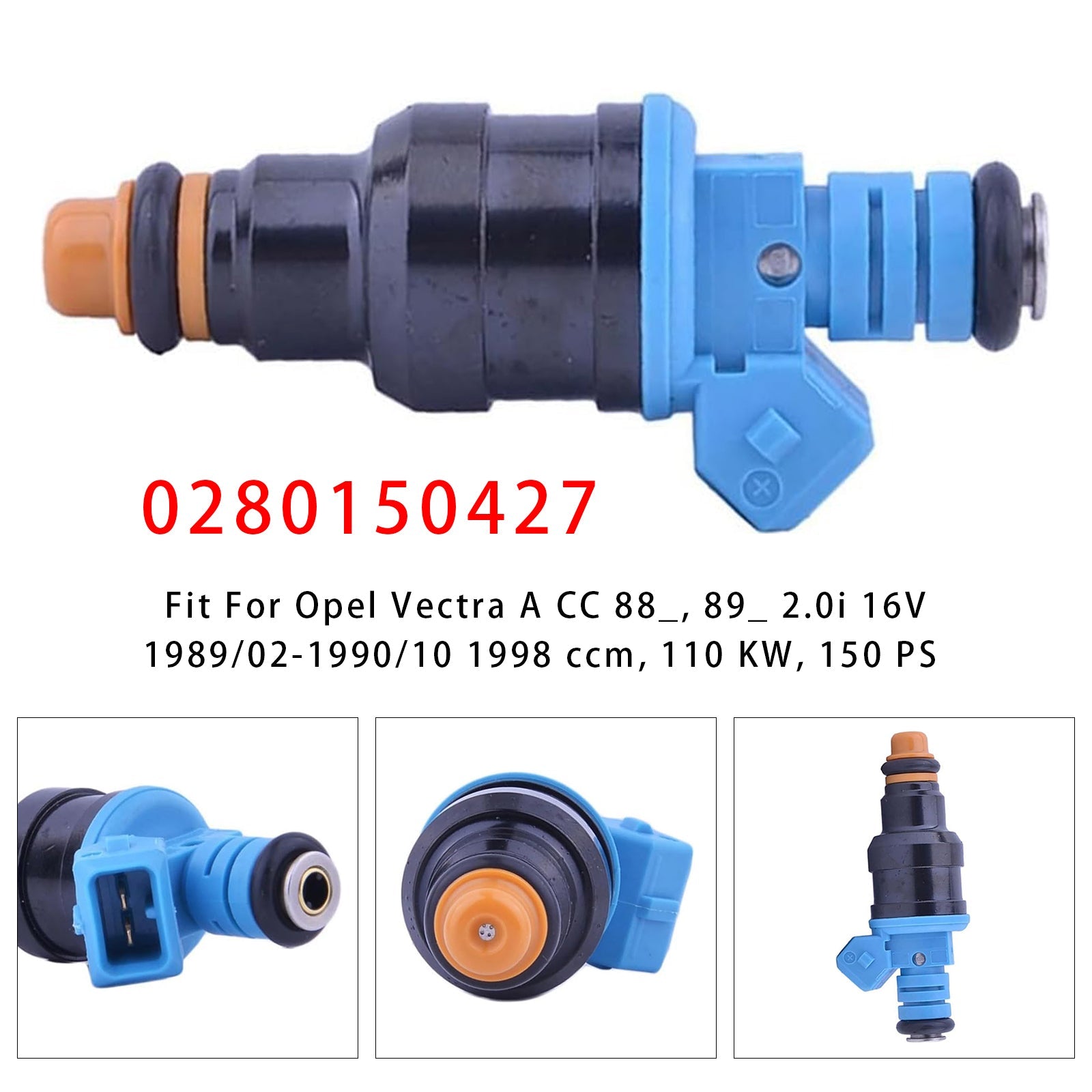 1Pcs Fuel Injector For Opel Astra Cavalier Calibra 2.0L 0280150427
