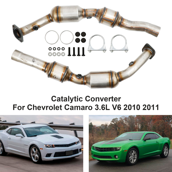 2010-2011 Chevrolet Camaro 3.6L V6 Banco de convertidor catalítico 1 y 2 genérico