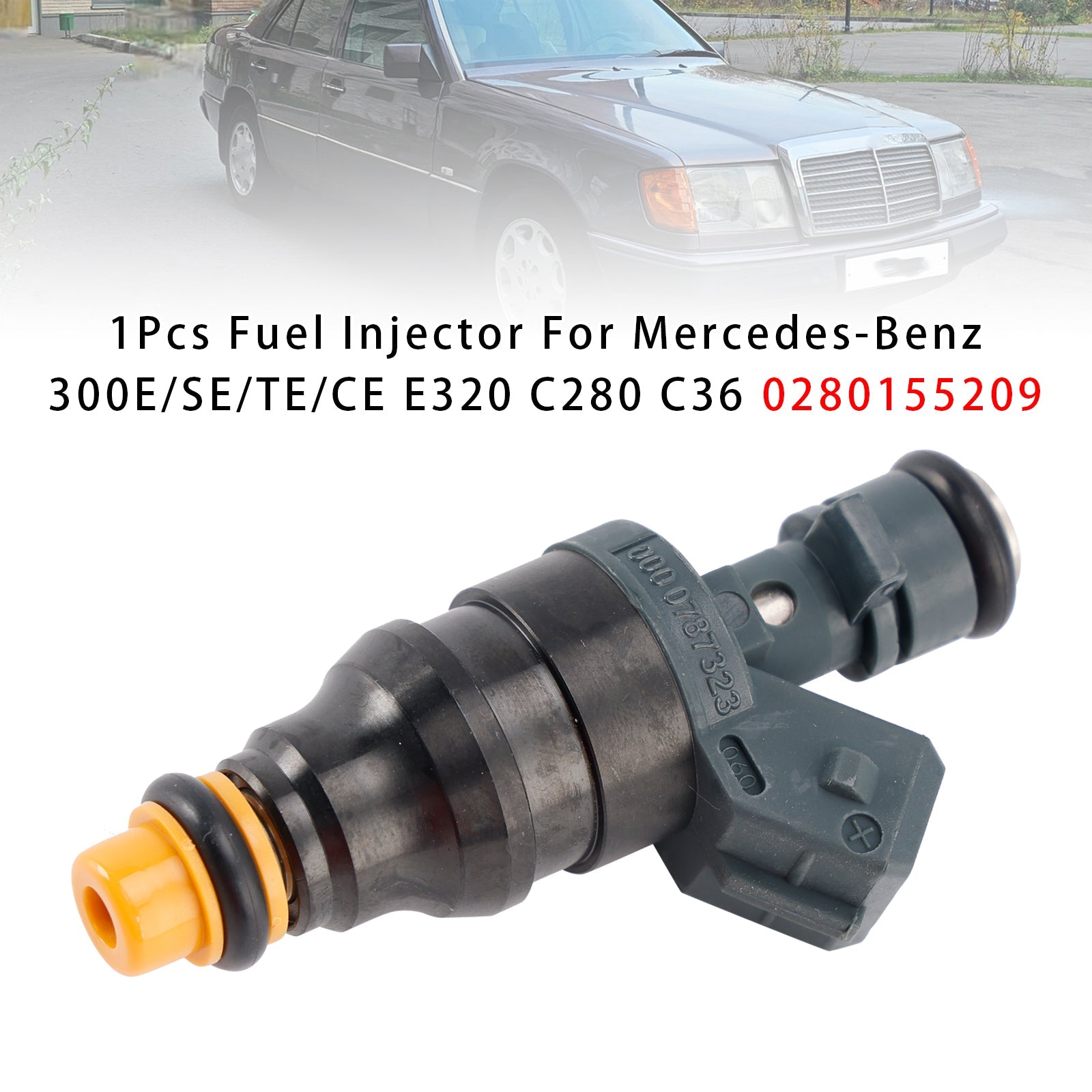 1 stk drivstoffinjektor for Mercedes-Benz 300E/SE/TE/CE E320 C280 C36 0280155209