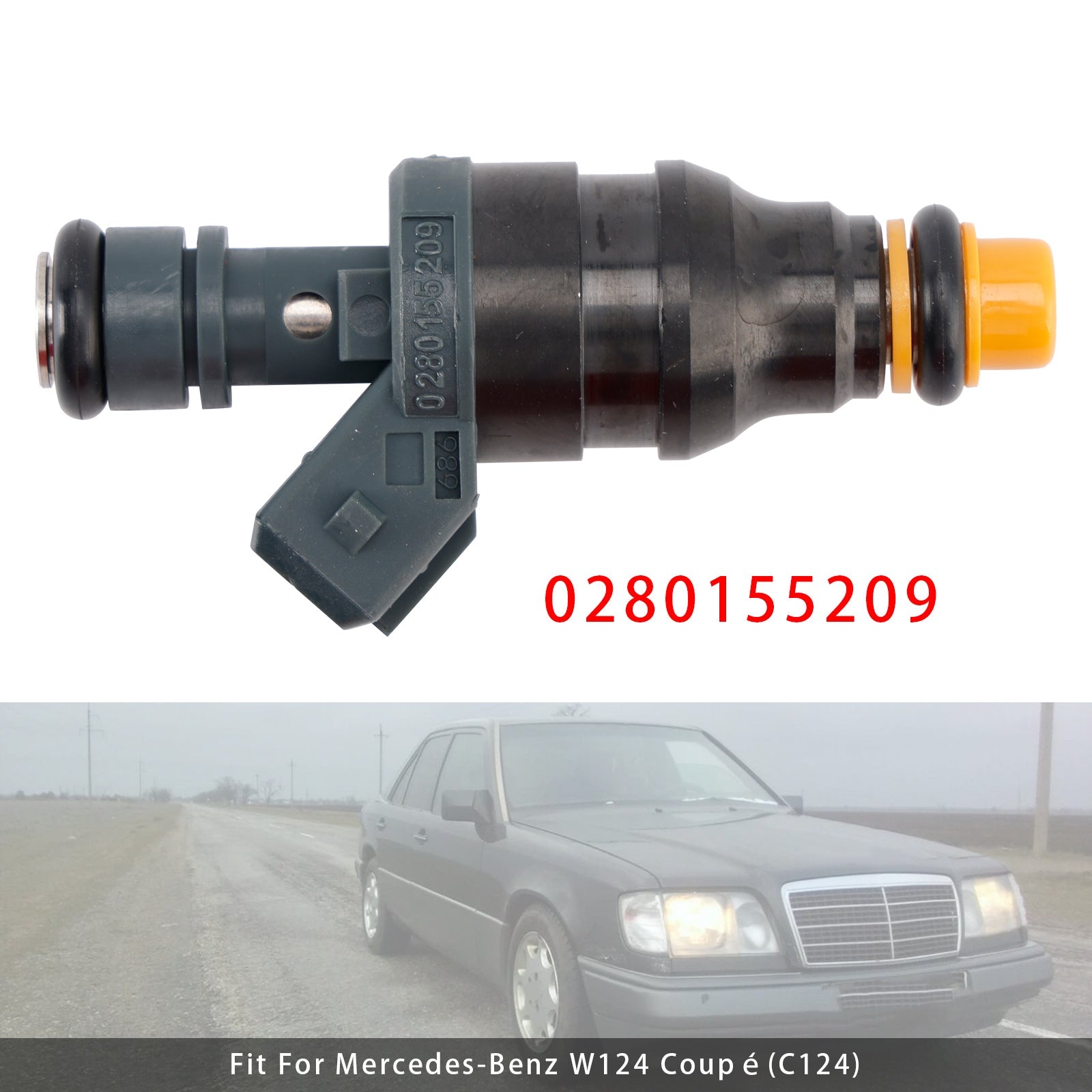 1 stk drivstoffinjektor for Mercedes-Benz 300E/SE/TE/CE E320 C280 C36 0280155209