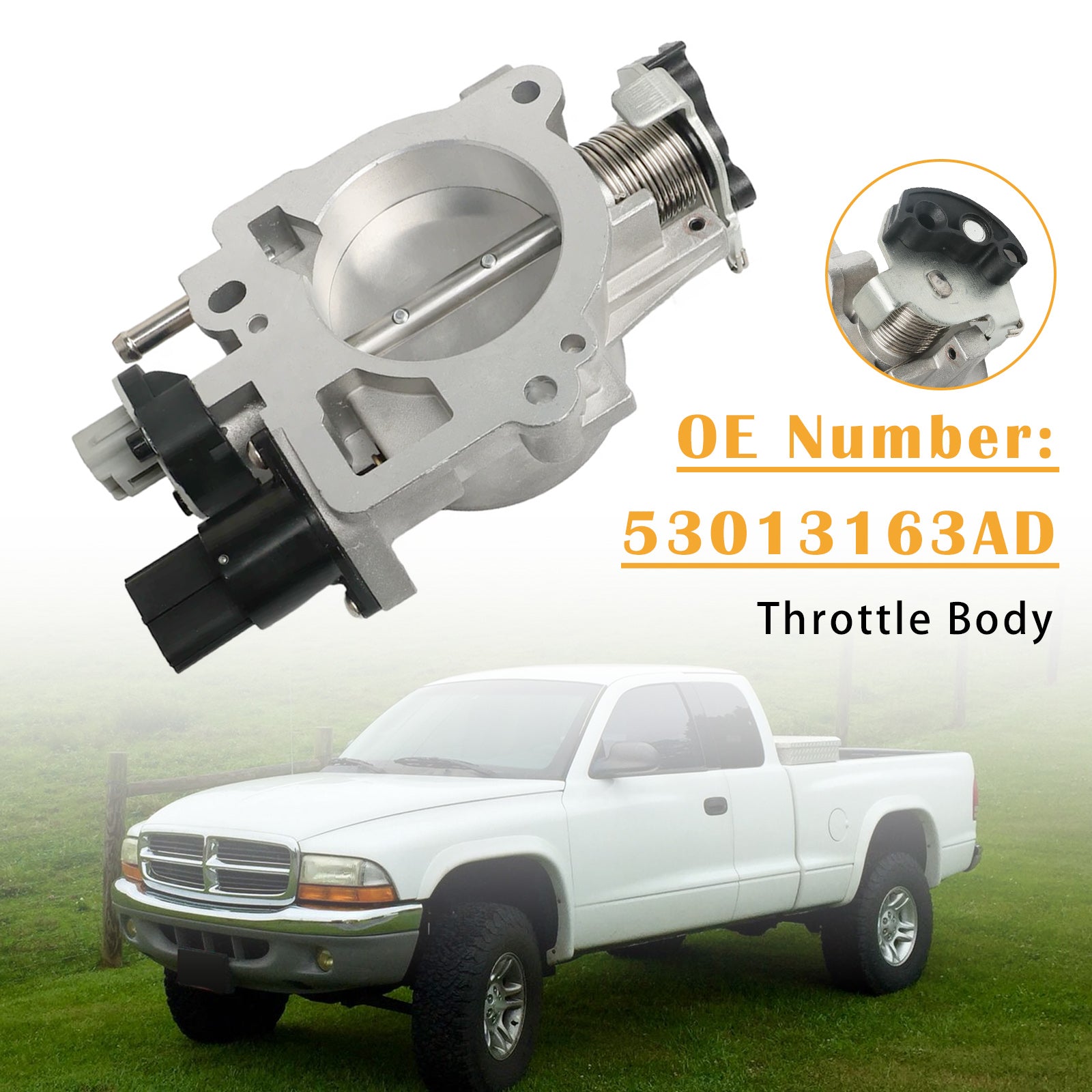 Ensemble de corps de papillon 53013163AD pour Jeep Grand Cherokee 4.7L V8 2001-2004