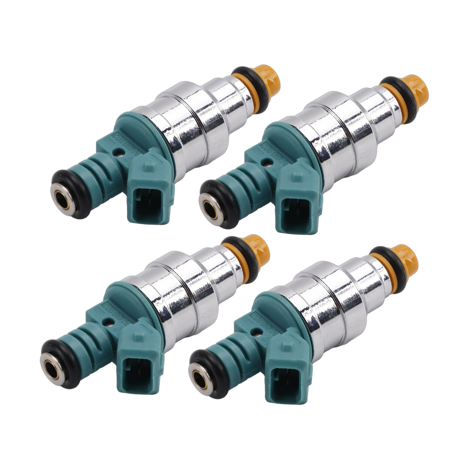 4 pezzi iniettore di carburante per Volkswagen Golf Cabriolet Jetta Fox 1.8L I4 0280150902