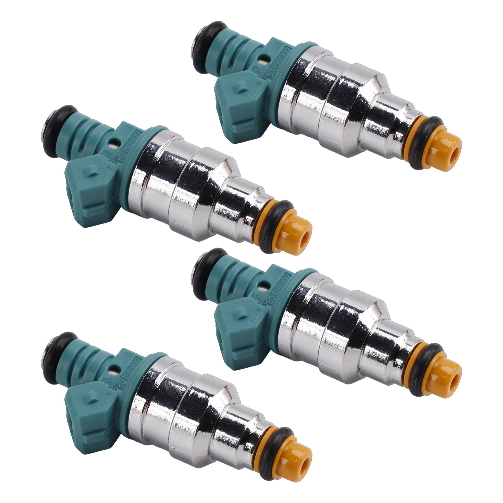4 pezzi iniettore di carburante per Volkswagen Golf Cabriolet Jetta Fox 1.8L I4 0280150902
