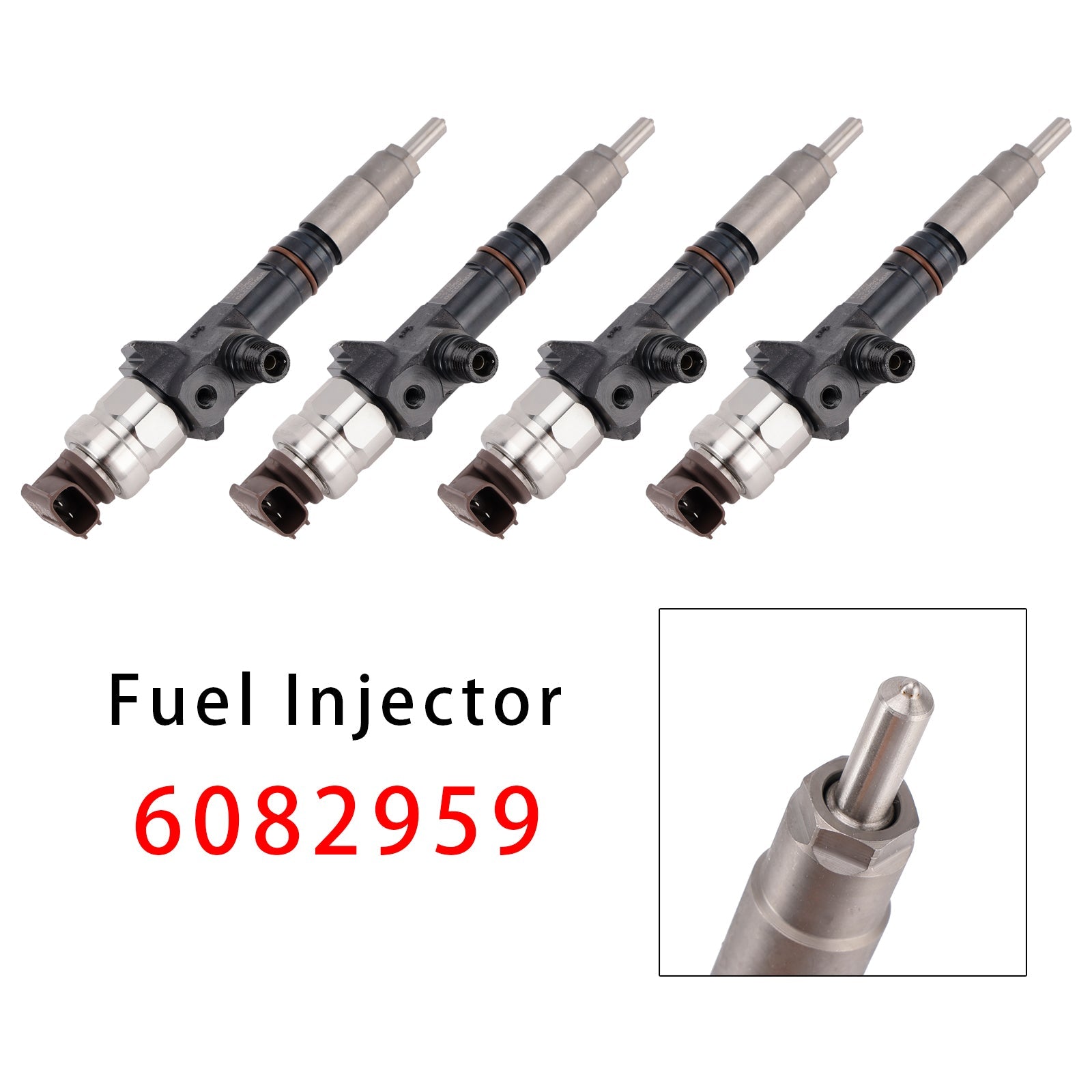 4 Uds inyector de combustible para Caterpillar CAT C3.3B 257D 277D 287D 259D 289D 6082959