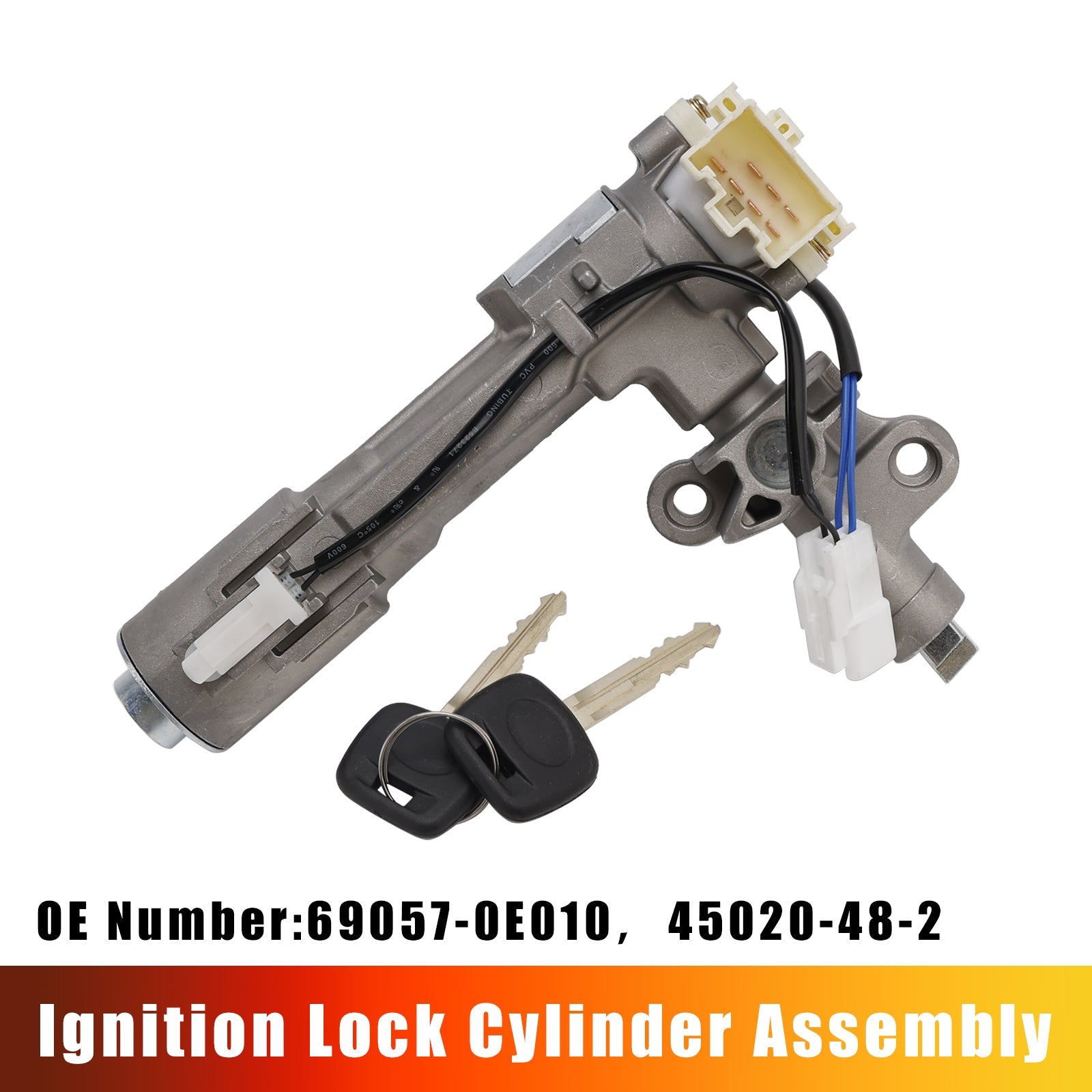 Ignition Lock Cylinder Assembly 2 Keys 69057-0E010 For RX330 RX350 RX400H 04-09
