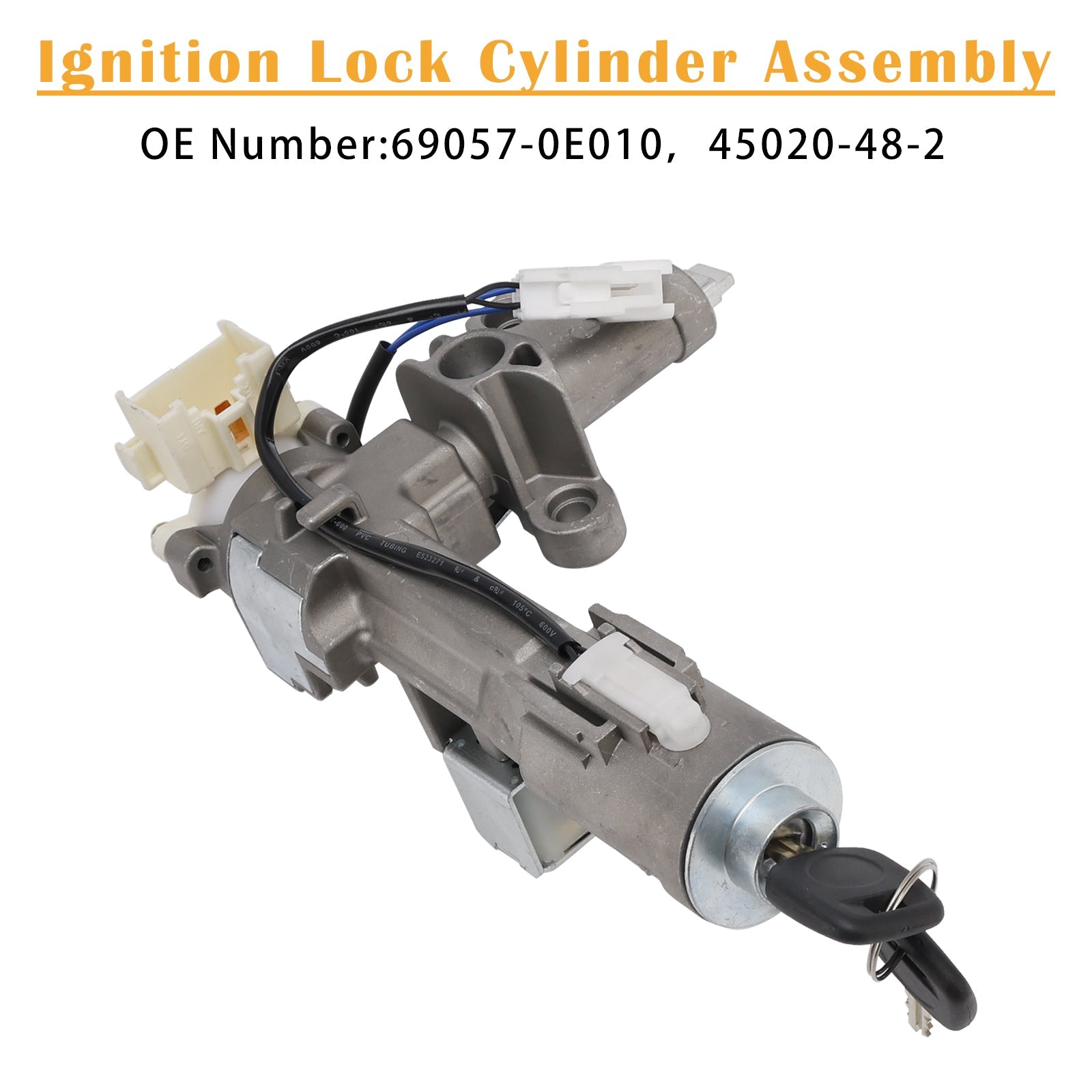 Ignition Lock Cylinder Assembly 2 Keys 69057-0E010 For RX330 RX350 RX400H 04-09