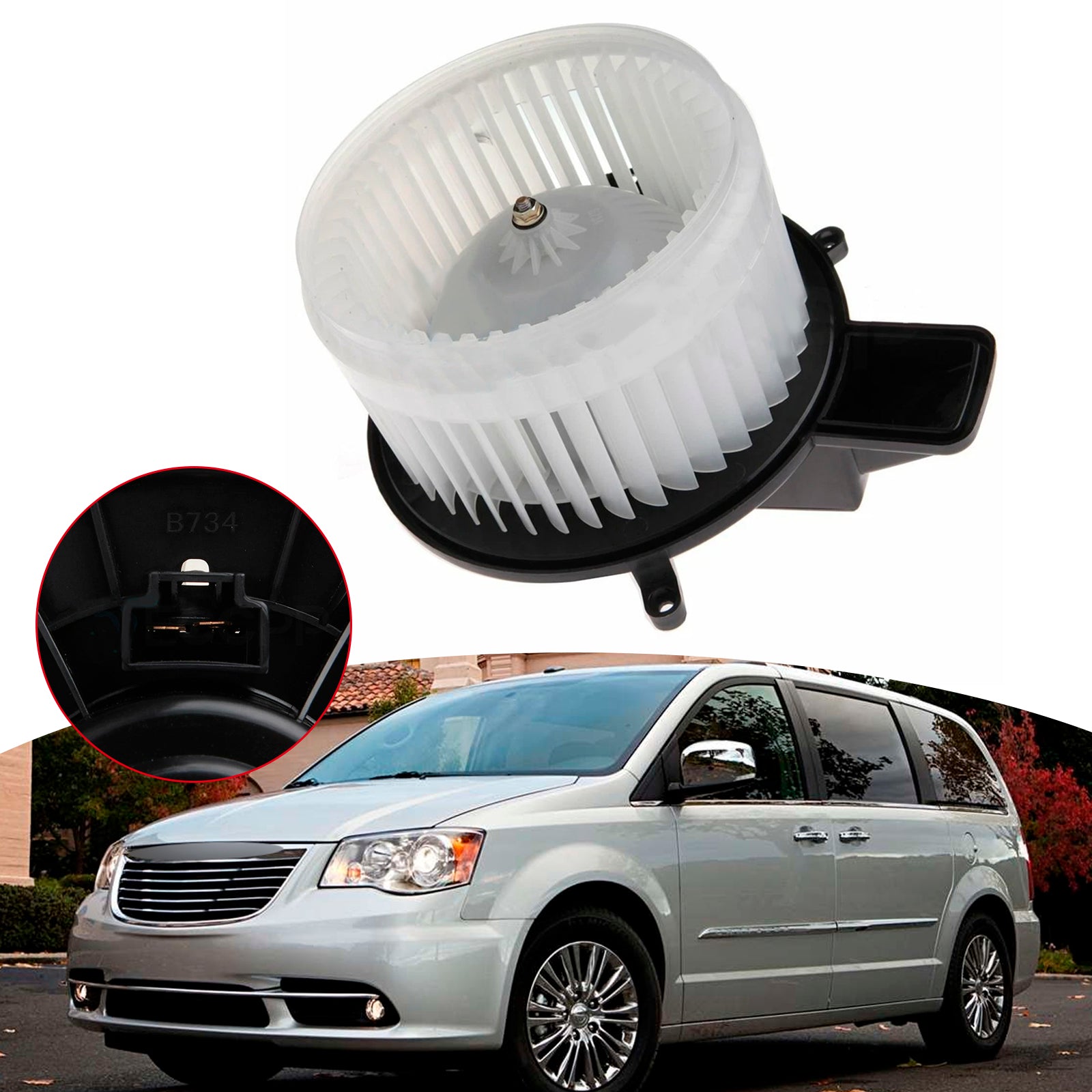 HVAC Viftemotor Vifte foran 700216 For Jeep Grand Cherokee