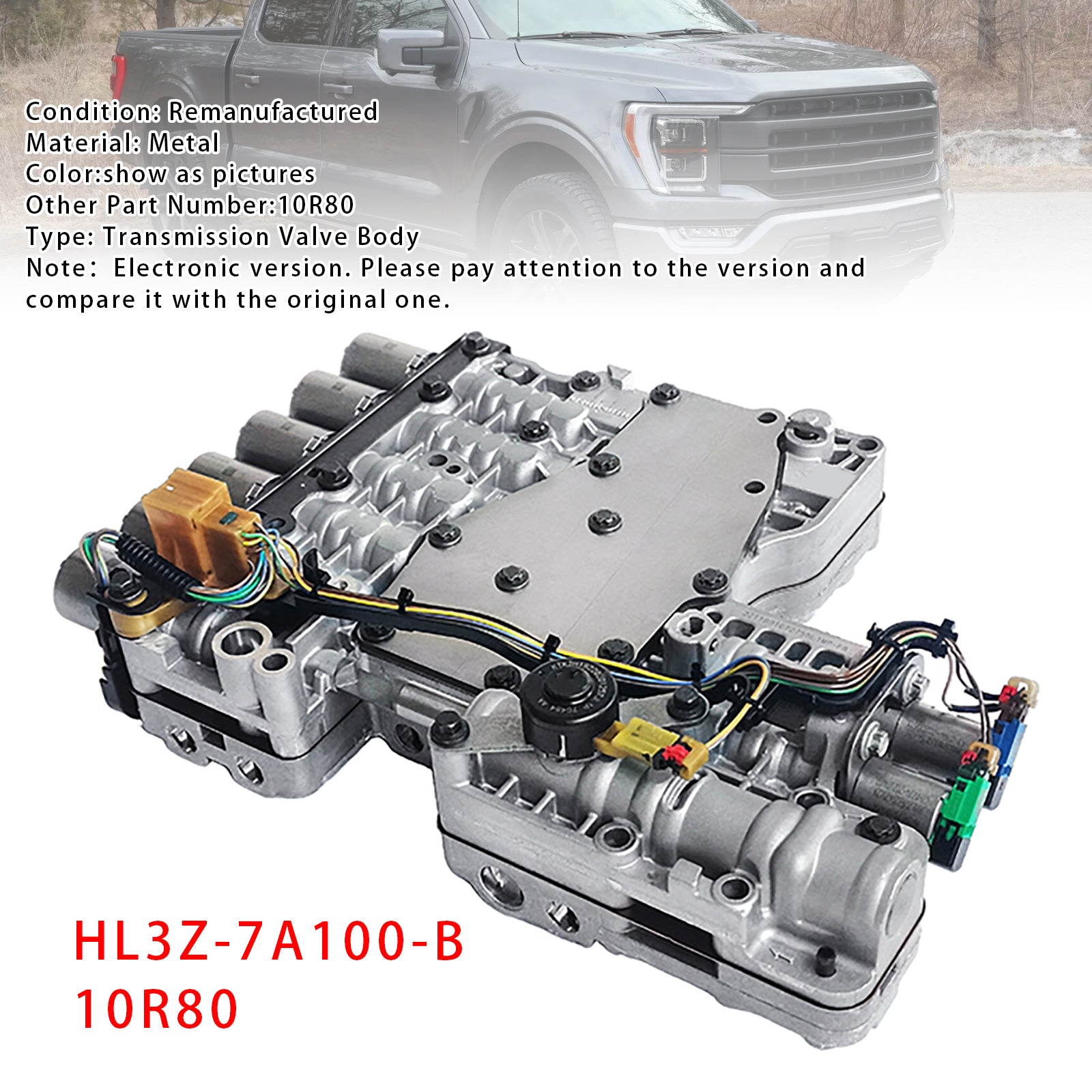 10R80 Getriebeventilkörper-Steuerbaugruppe für Ford F-150 HL3Z-7A100-B 2017