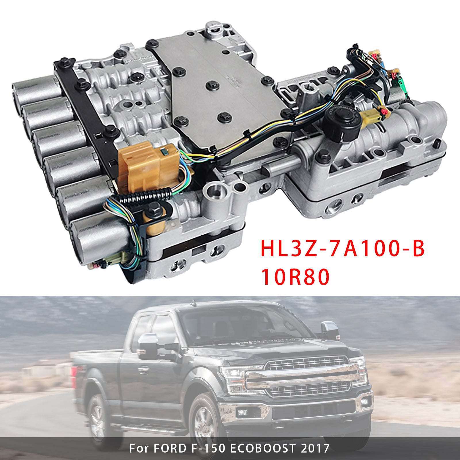 10R80 Getriebeventilkörper-Steuerbaugruppe für Ford F-150 HL3Z-7A100-B 2017