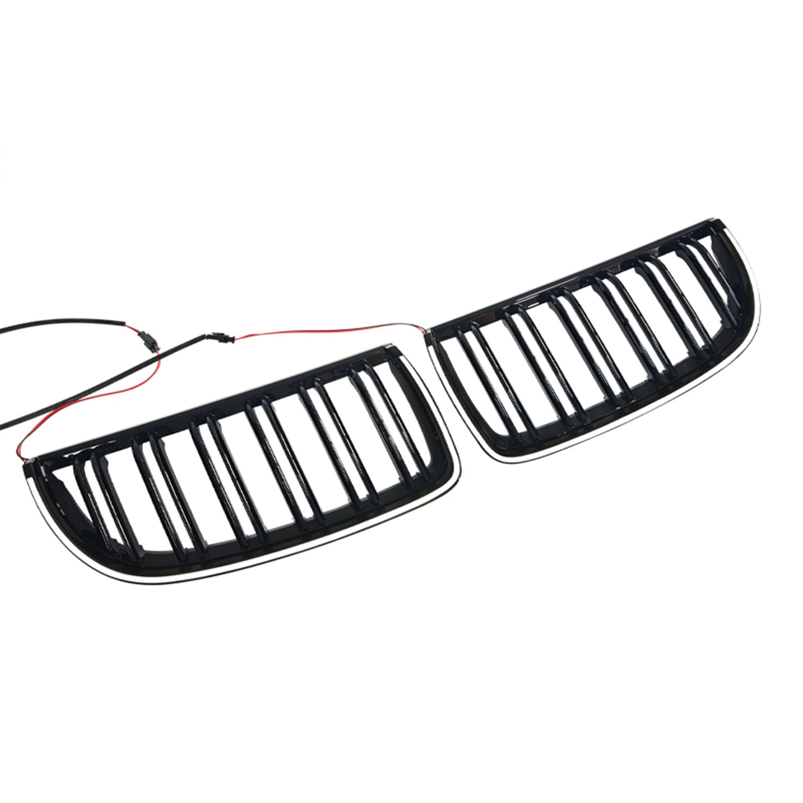 2004-2007 BMW E90 Sedan Wagon 320i foran nyre dobbel lamellgitter svart