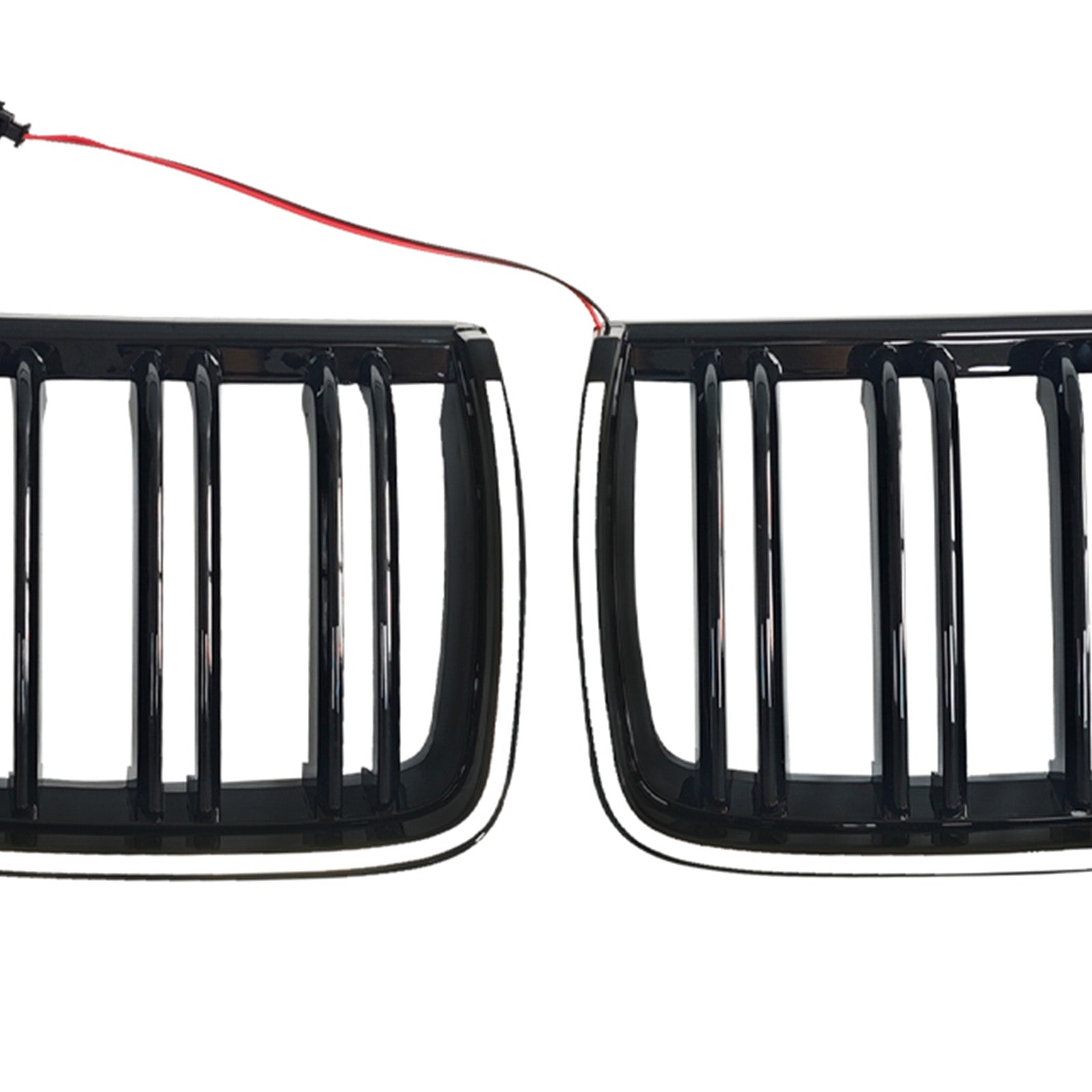 2004-2007 BMW E90 Sedan Wagon 320i foran nyre dobbel lamellgitter svart