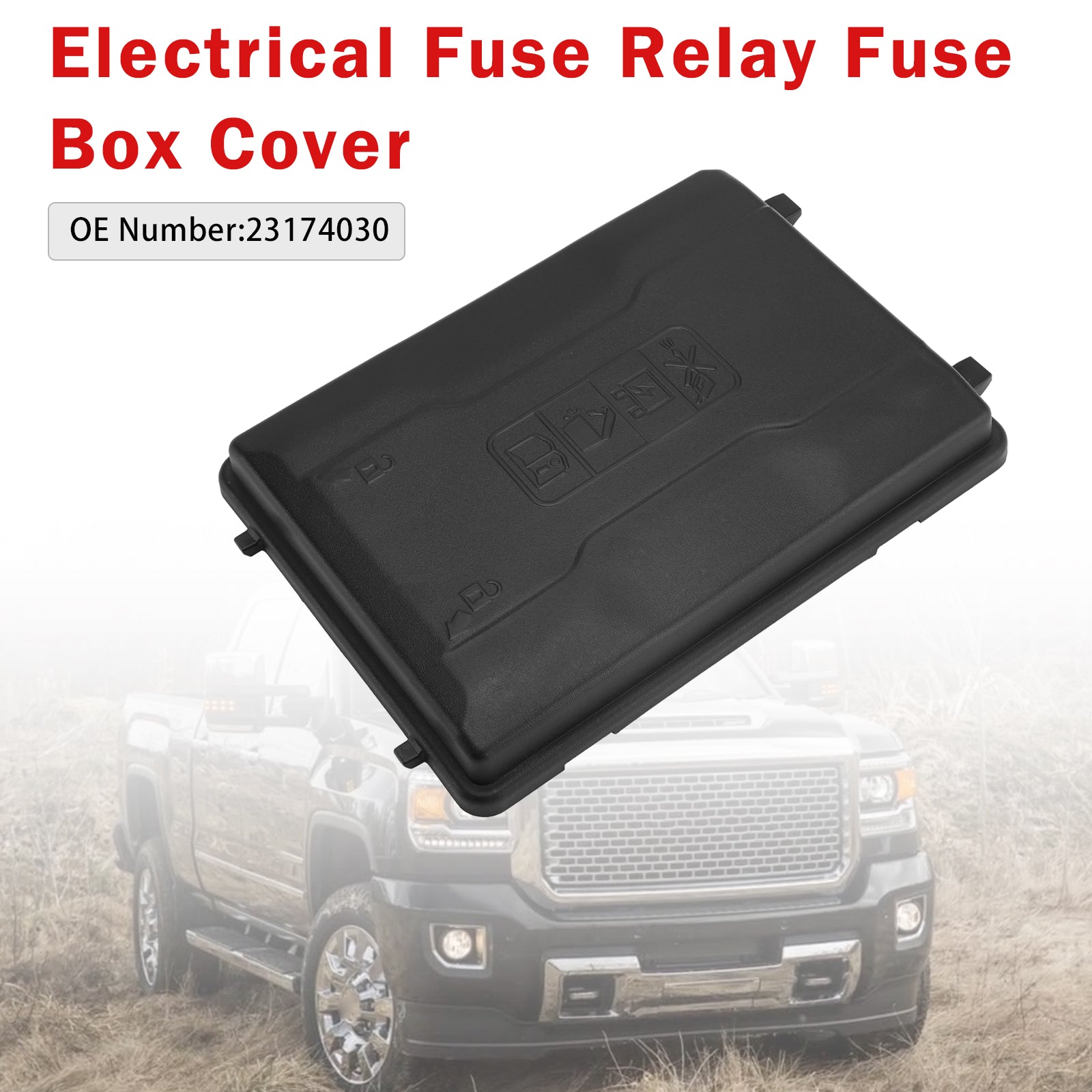 Couvercle de boîte à fusibles de relais de fusible électrique 23174030 pour Chevy Sierra Silverado 2014 – 2019