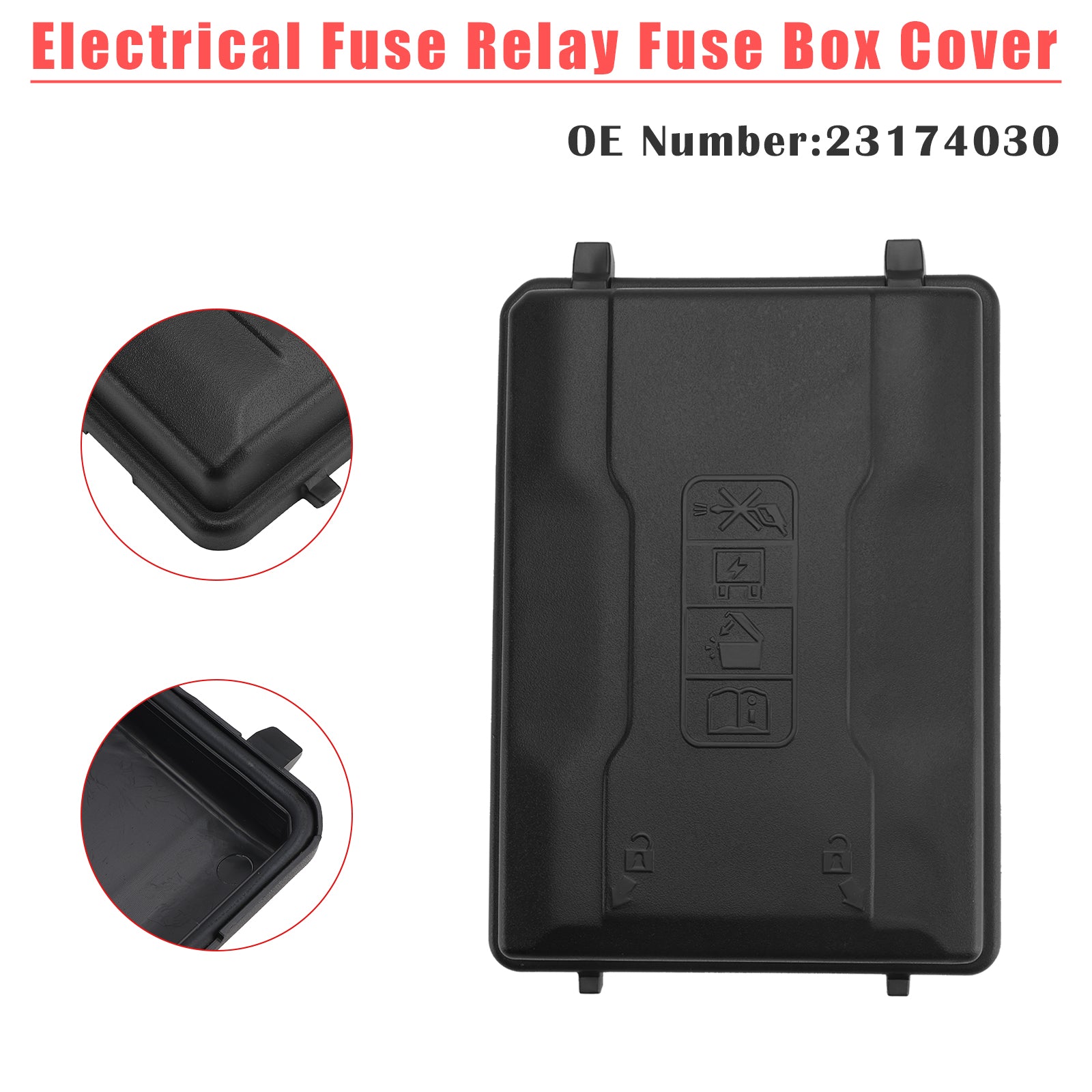 Couvercle de boîte à fusibles de relais de fusible électrique 23174030 pour Chevy Sierra Silverado 2014 – 2019