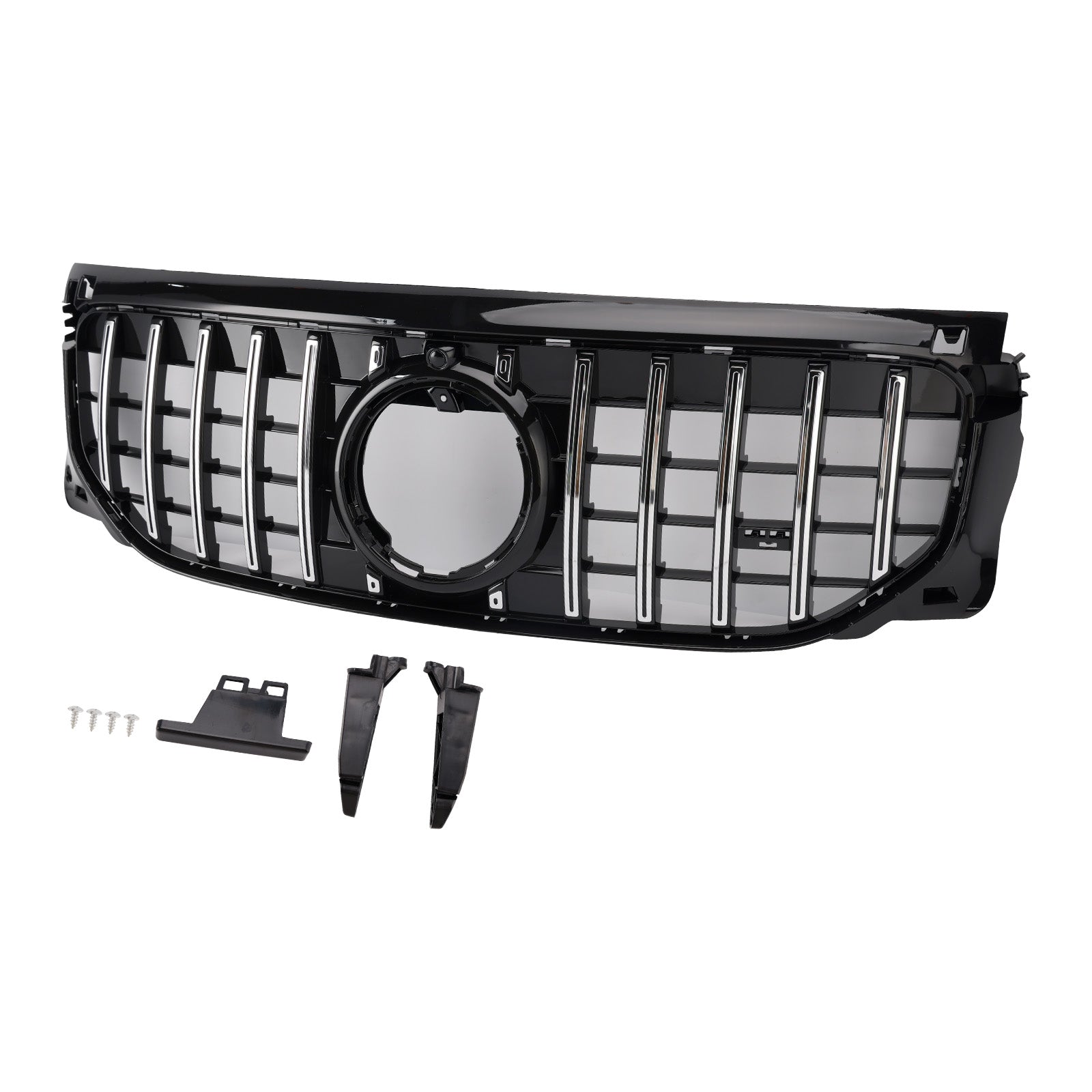 Grade dianteira cromada + preta para Mercedes Benz GLB X247 GLB200 GLB250 2024+