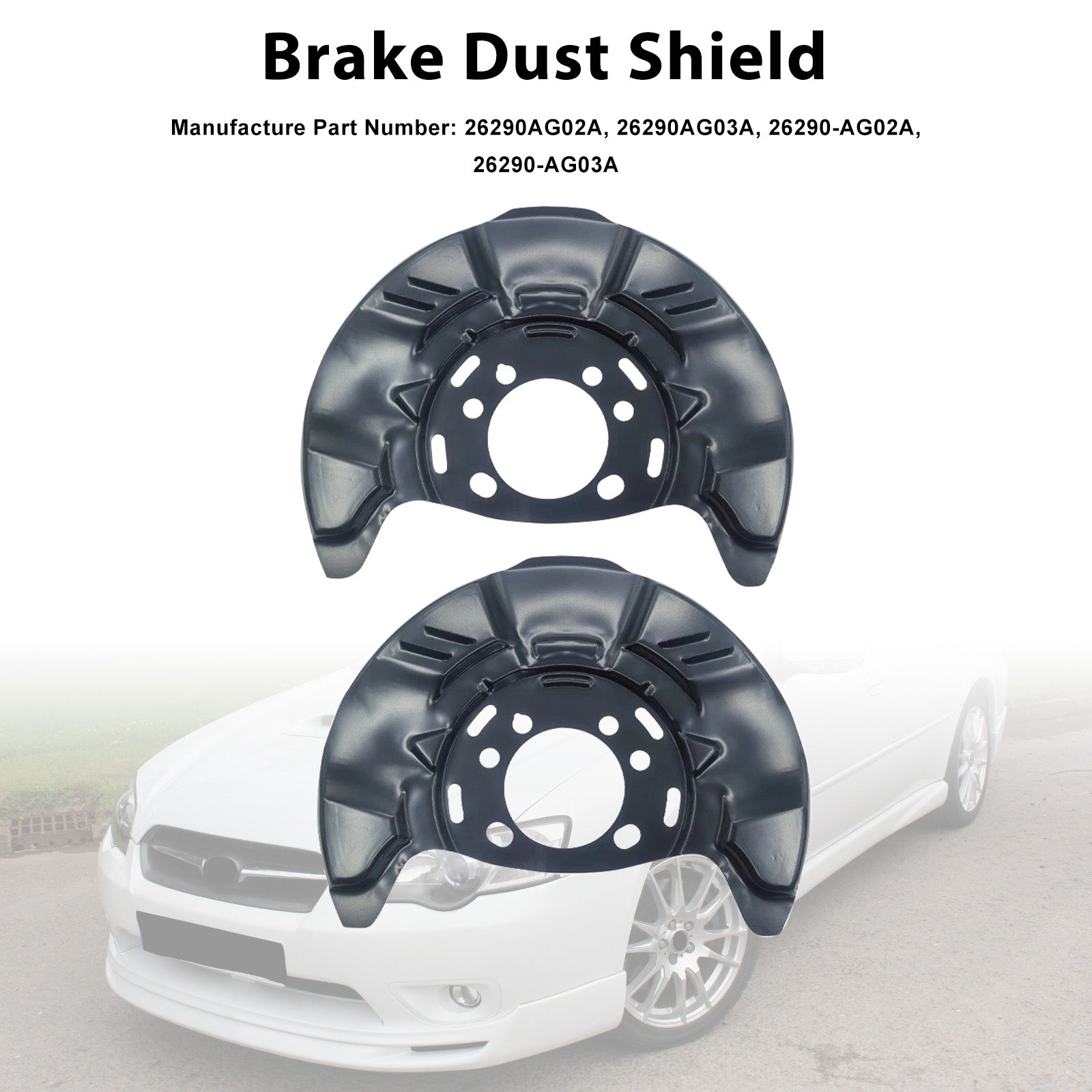 Bremsestøvskjold støtteplate 26290AG02A Passer Subaru Legacy Outback 2005-2014