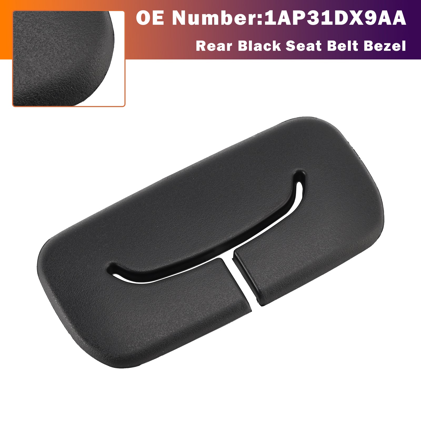 Zadní černý rám bezpečnostního pásu 1AP31DX9AA pro Jeep Wrangler JK 2011-2018