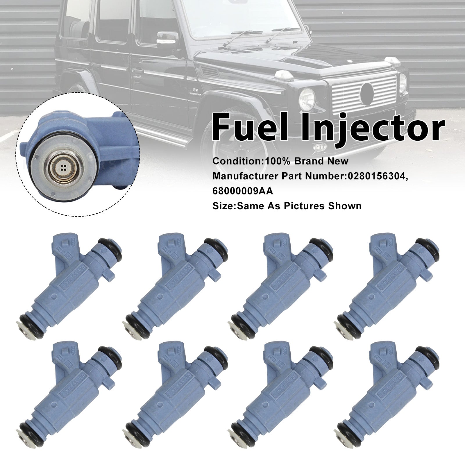8Pcs Fuel Injector For Mercedes-Benz E55 S55 CL55 2003-2006 0280156304