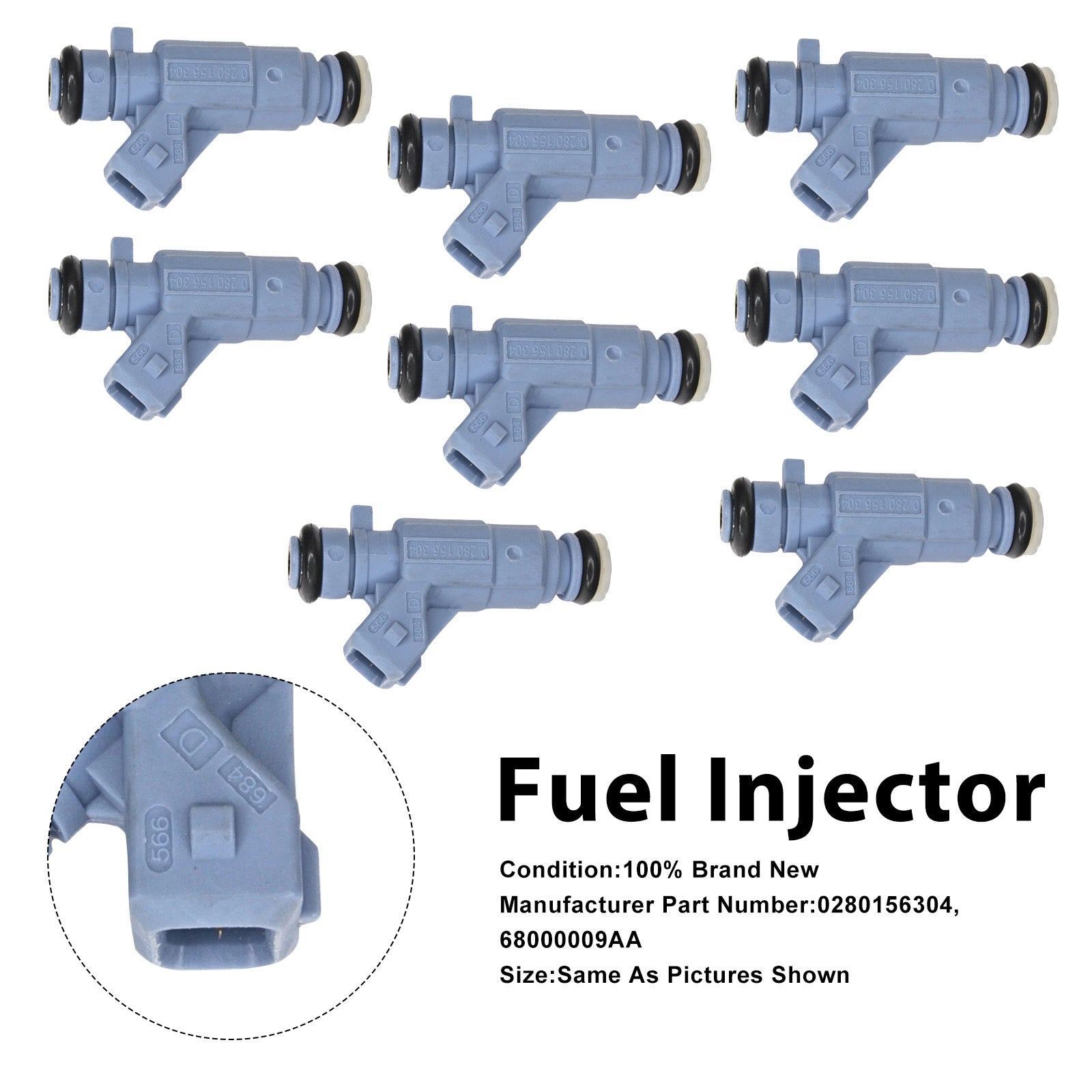 8Pcs Fuel Injector For Mercedes-Benz E55 S55 CL55 2003-2006 0280156304