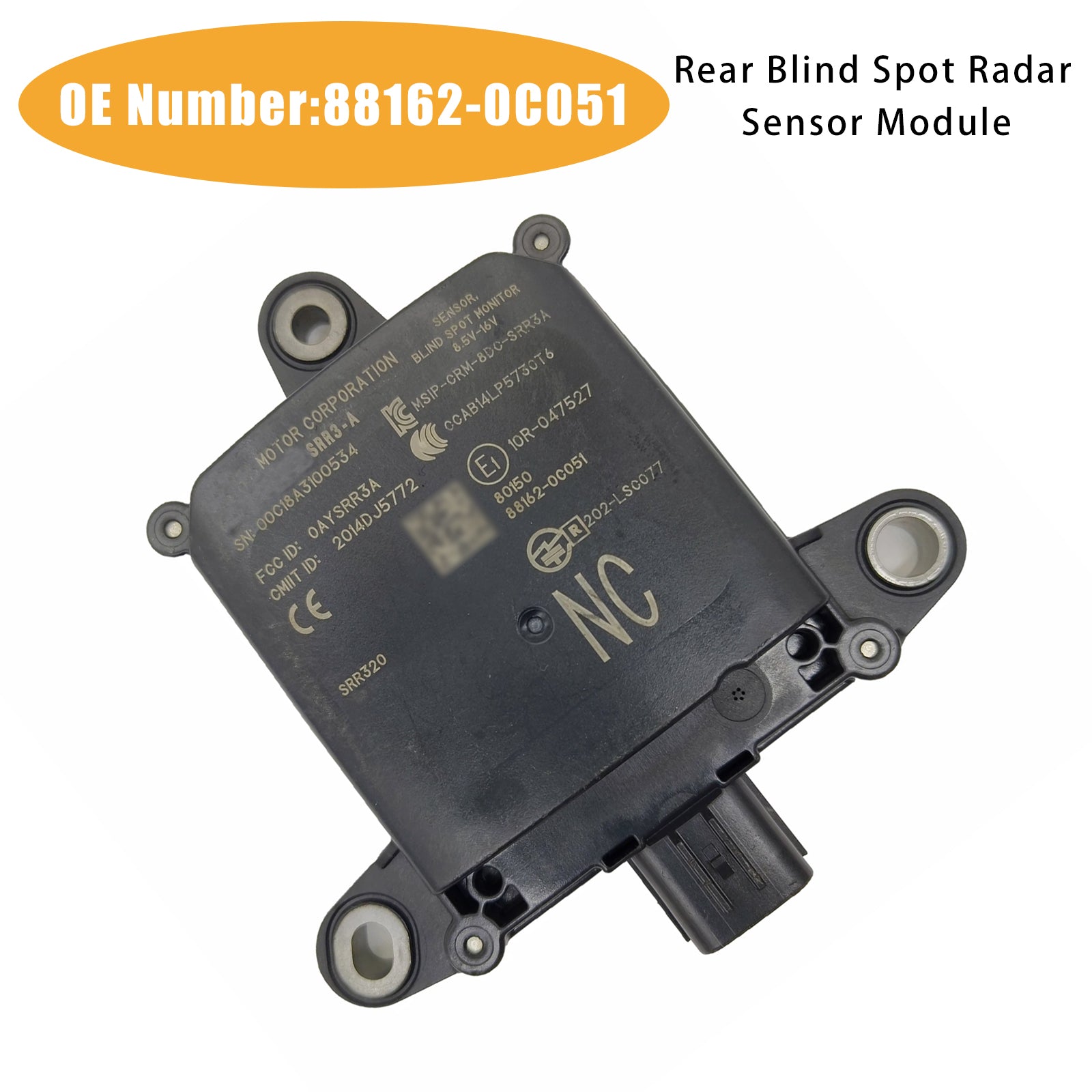 Rear Blind Spot Radar Sensor Module 88162-0C051 For Toyota Tundra 2018-2021