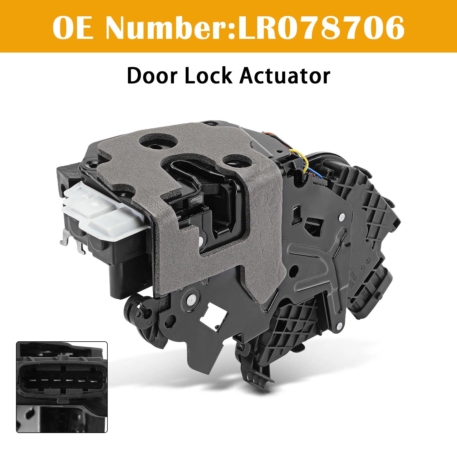 Pohon zámku předních pravých dveří LR078706 pro Land Rover Range Rover Sport 2014-2022