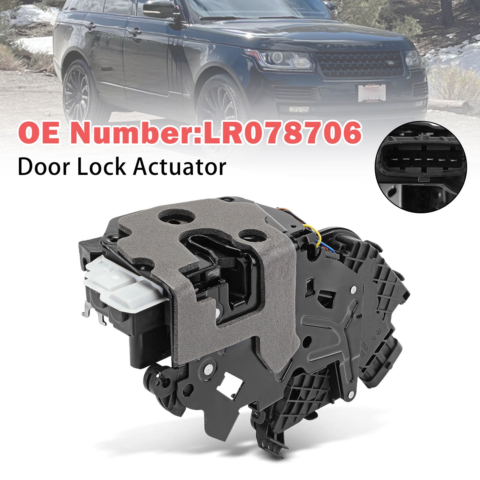 Pohon zámku předních pravých dveří LR078706 pro Land Rover Range Rover Sport 2014-2022