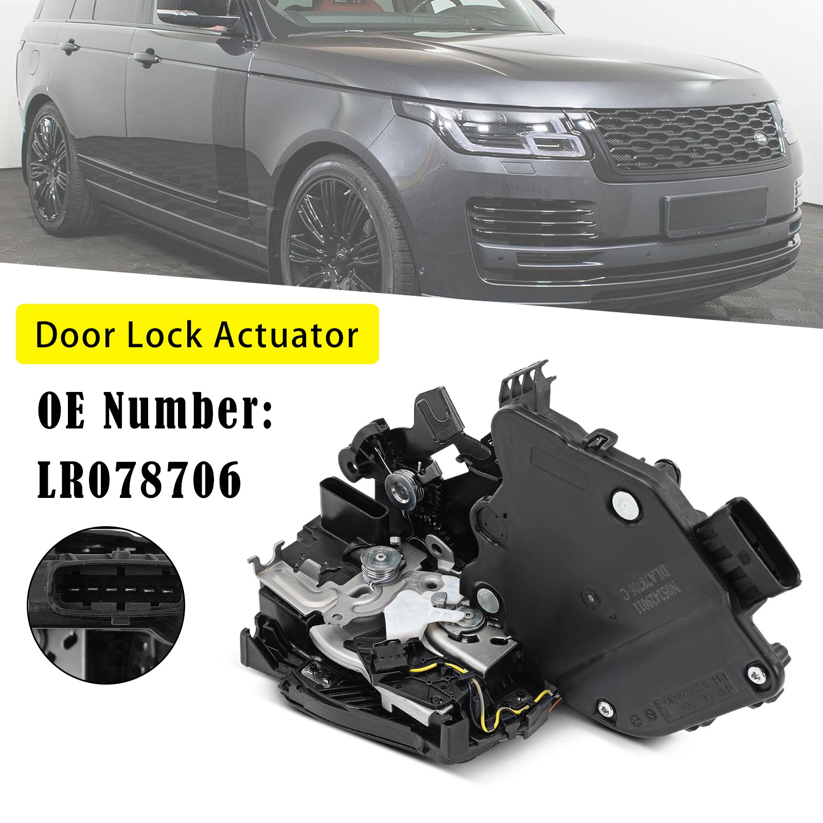 Pohon zámku předních pravých dveří LR078706 pro Land Rover Range Rover Sport 2014-2022