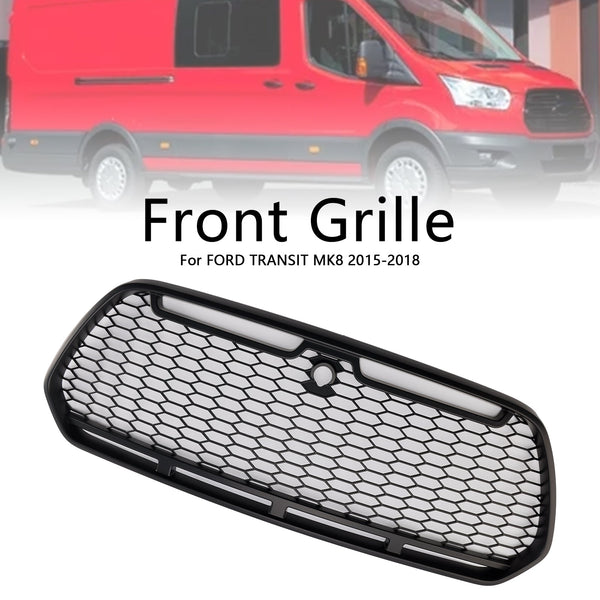 2015-2018 Ford Transit Mk8 Raptor Matt Black Front Bumper Grill Ford Transit Generic