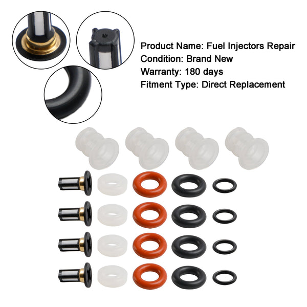 2004-2008 Acura TSX Fuel Injector Reparation O-ringar Tätningssats 16450-PRB-A01 Generic