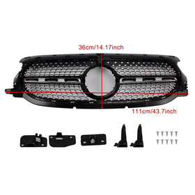 2020-2023 Mercedes-Benz GLA-Class H247 Diamond Front Grille Grill Generic