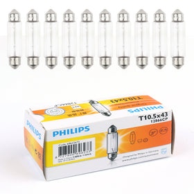 10pcs For Philips 12866 12V10W C10W Fest T10.5×43 SV8.5 Premium Signaling Lamp Generic