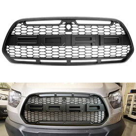 2015-18 Ford Transit Mk8 Matt Black Front Bumper Grill