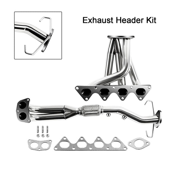 2002-2007 Mitsubishi Lancer 2.0L Colector de escape de carreras de acero inoxidable genérico