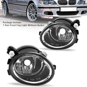 2000-2003 BMW E39 M5 Pair Front Fog Light Lamps Without Bulbs 63177894017 63177894018 Generic