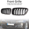 01.2009-10.2016 BMW 5-serie F10 nyrestøtfangergrill Grill glans sort 51137203649 51137203650 Generisk