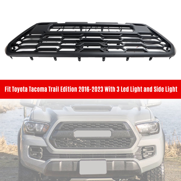 Toyota Tacoma 2016-2023 Front Bumper Grill  W/ LED Lights Side Lights Generic