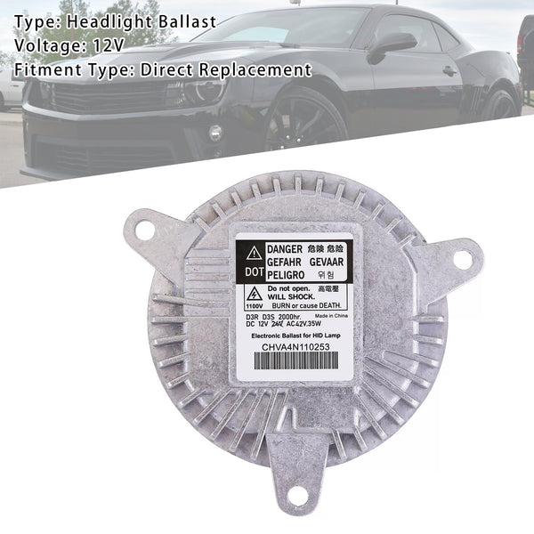 2014-2015 Chevrolet Camaro 3.6L 6,2L 7,0L D3R Xenon HID SVALT BALLAST 68224607AB 22941301