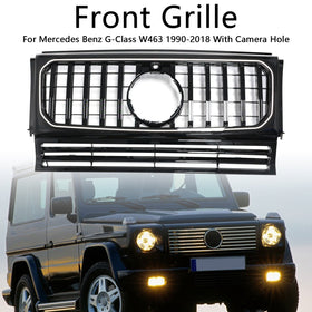 1990-2018 Mercedes Benz G-Class W463 Gloss Black Front Bumper Grill Grille W/Led Generic