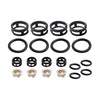 Nissan JECS 4Pcs Side Feed Fuel Injector Repair Kit Filters Seals O-Rings Pintle Caps