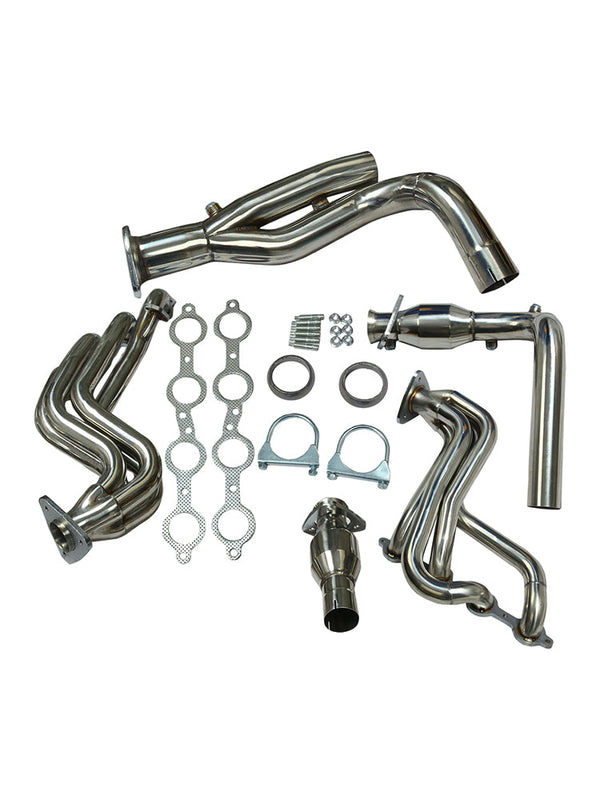 2000-2004 GMC Yukon XL 1500 Collettore in acciaio inossidabile Scarico Motore V8 con tubo a Y