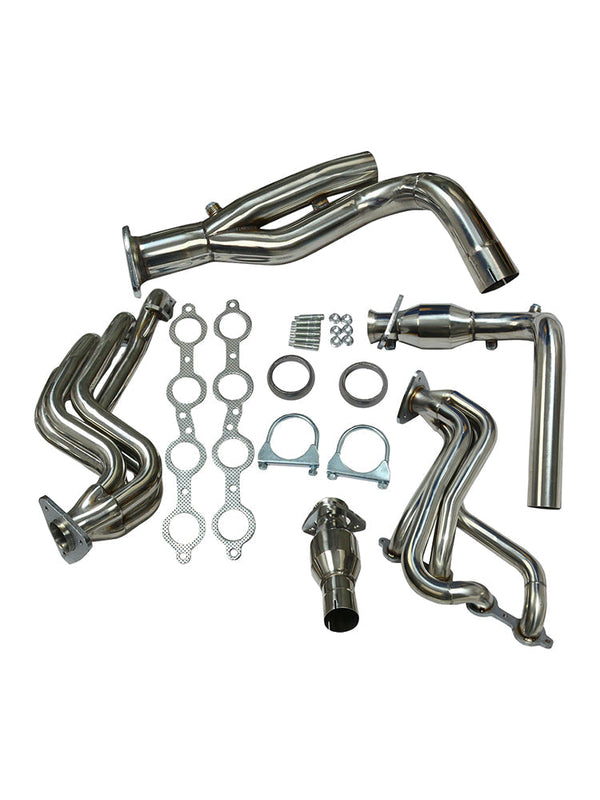 1999-2005 Chevy Silverado 1500 Stainless Manifold Header Exhaust GMT800 V8 Engine W/Y-Pipe Generic