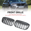 2016-2018 BMW X1 F48 F49 2PCS Glanzend Zwart Front Nier Grill Grille Generiek