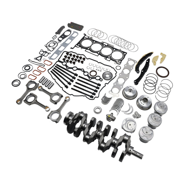 Hyundai Sonata Santa Fe KIA Optima Sorento Sportage G4KJ Kit de reconstruction de révision de moteur avec vilebrequin, tiges et kit de distribution 21020-25120 21443-25000 générique