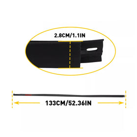 2007-2020 Toyota Tundra DOUBLE CAB 2PCS Roof Drip Molding Trim Left & Right Side Rubber 768679409158 75552-0C050 Generic