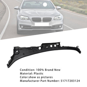 2011-2016 BMW 5-serie 528i 535d 550i Passer kun venstrestyrt frontrutedekselpaneldeksel 51717203124 Generisk