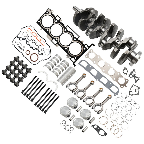 2013-2016 Hyundai Azera G4KE 2.4L Motoröversyn Rebuild Kit & Vevaxel & Con Rods 23510-25220 Generic