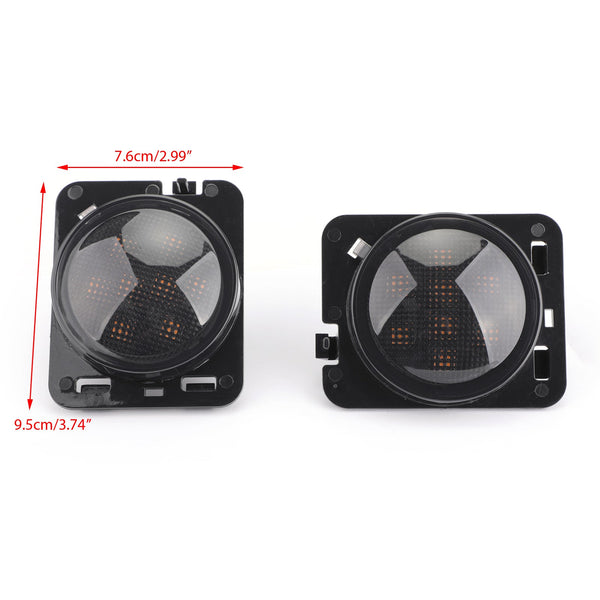 2007-2015 Jeep Wrangler JK 2 luces de giro LED para guardabarros delantero, marcador lateral de estacionamiento, genéricas