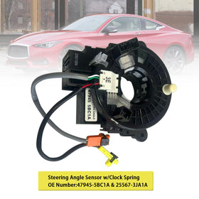 47945-5BC1A Steering Angle Sensor Assembly For 15-19 Infiniti Q50 Q60 QX80 Armada