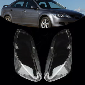 2003-2008 Mazda 6 2PCS Front Headlight Lens Cover Lampshade Left + Right ADP10786301S Generic