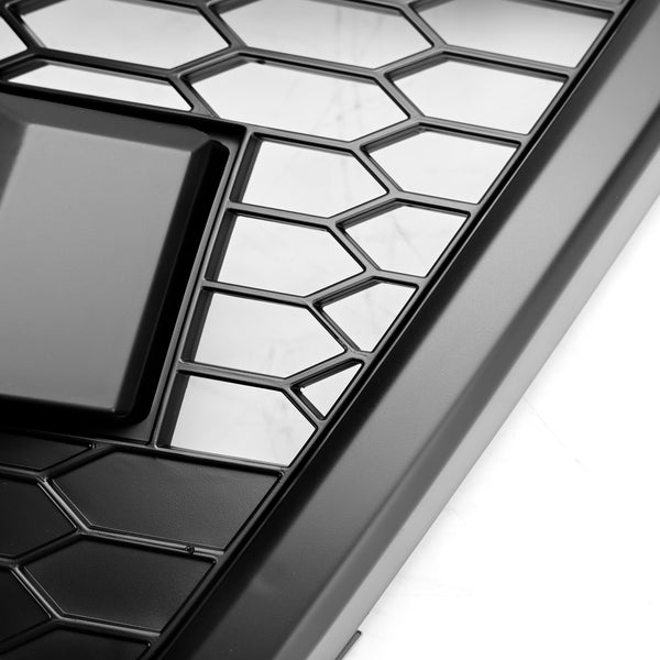 Vorderer oberer Stoßstangengrill, passend für Ford Explorer 2012–2015, mit grauen Lichtern