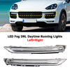 2015-2017 Porsche Cayenne 958 Pair LED FOOG DRL DAYTIME Running Lights 95863118130 95863118230